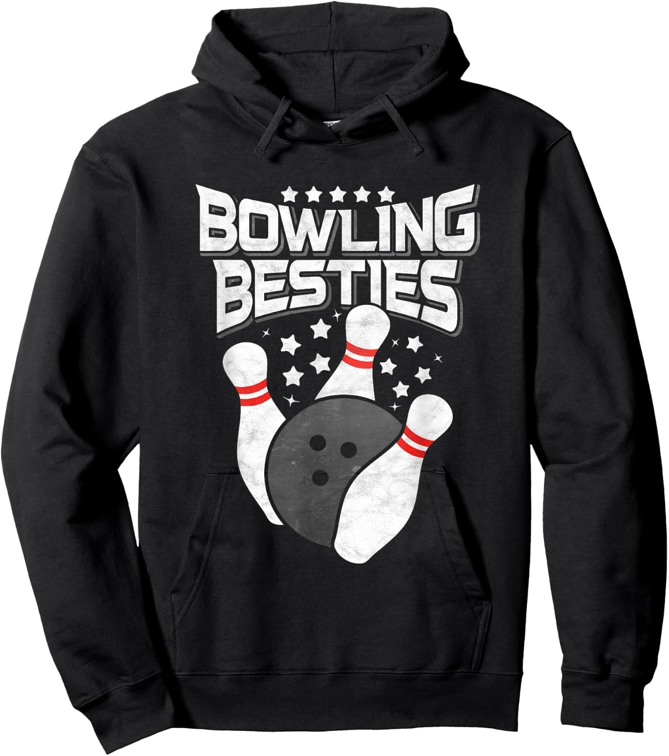 Bowling Besties Hoodie - Hoodie | Black