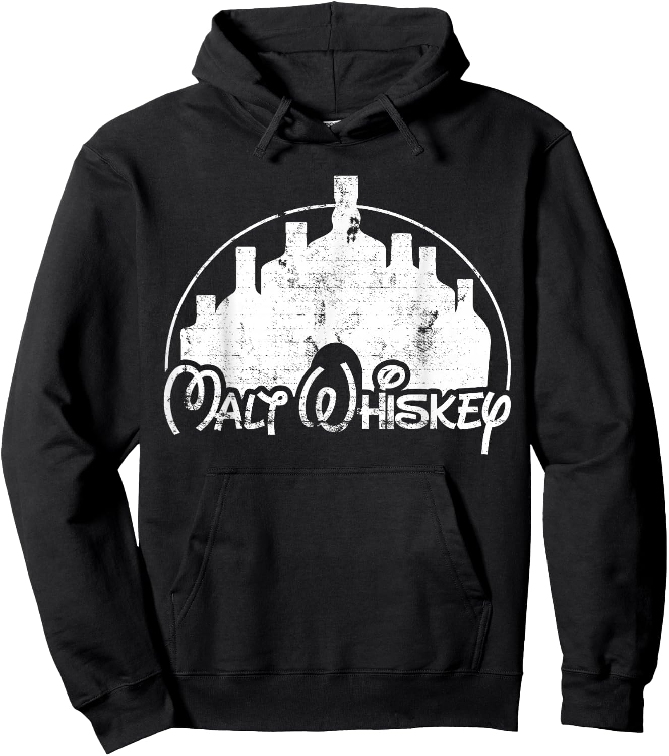 Malt Whiskey, Scotch Or Bourbon Lover - Funny Parody Hoodie - Hoodie | Black