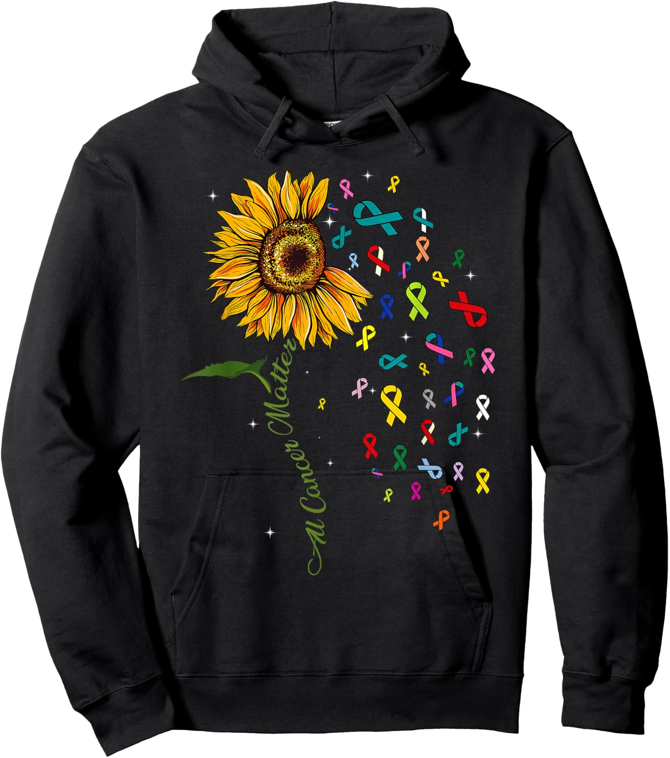 All Cancer Matters Awareness Support I World Cancer Day Hoodie - Hoodie | Black