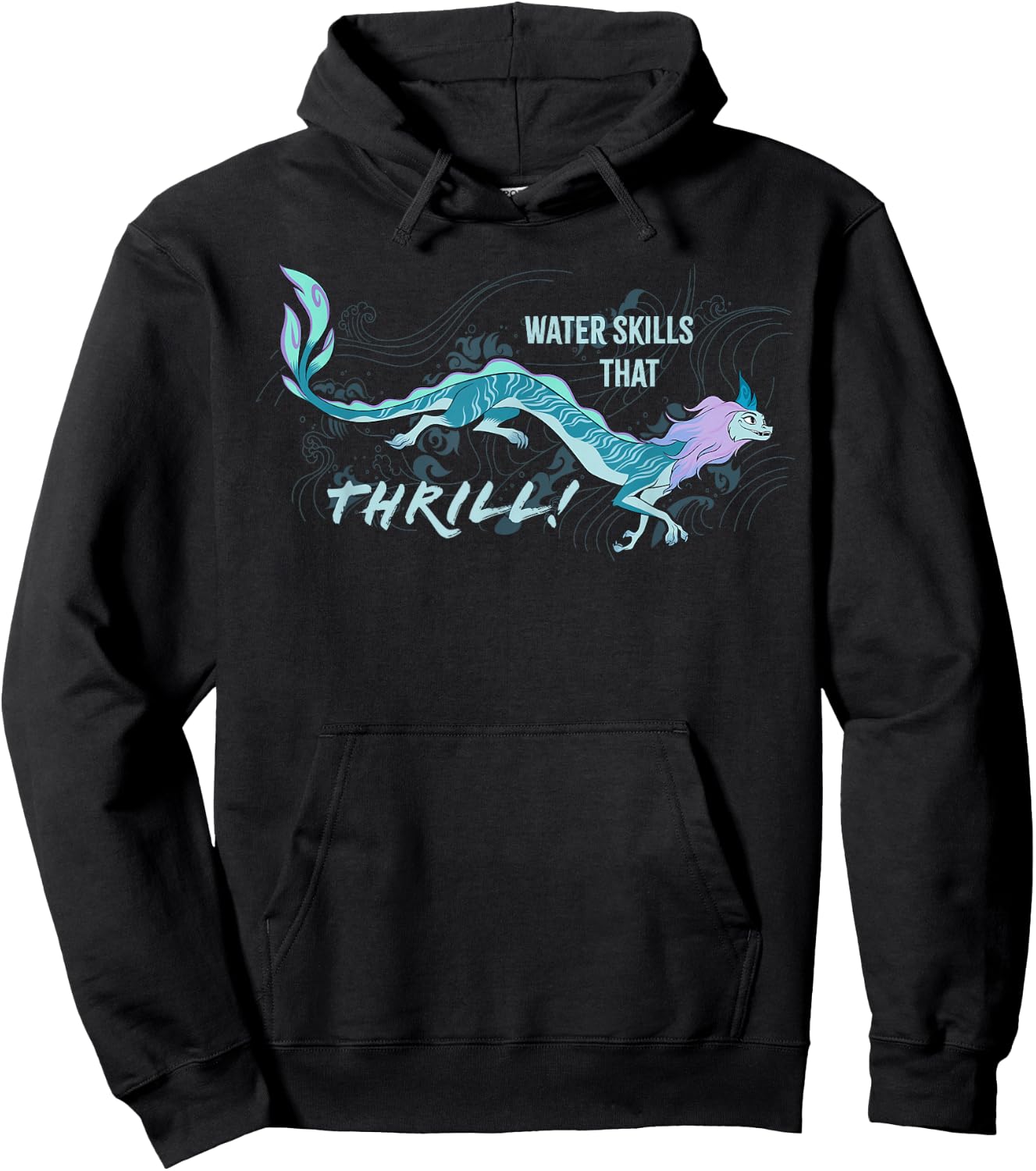 Disney Raya and the Last Dragon Sisu Water Skills That Thril Hoodie - Hoodie | Black