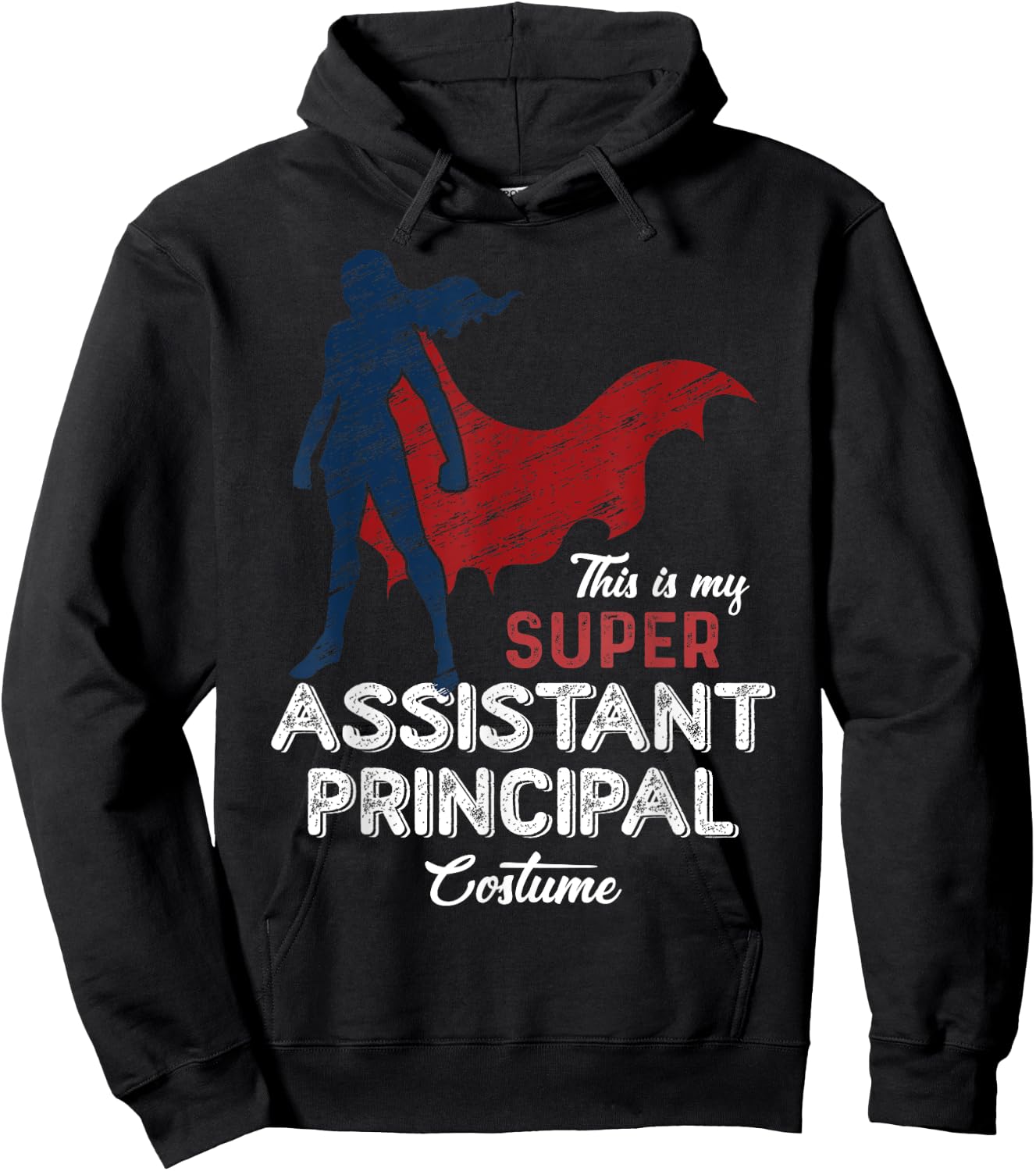 This Is My Super Assistant Principal Costume Funny Halloween Hoodie - Hoodie | Black