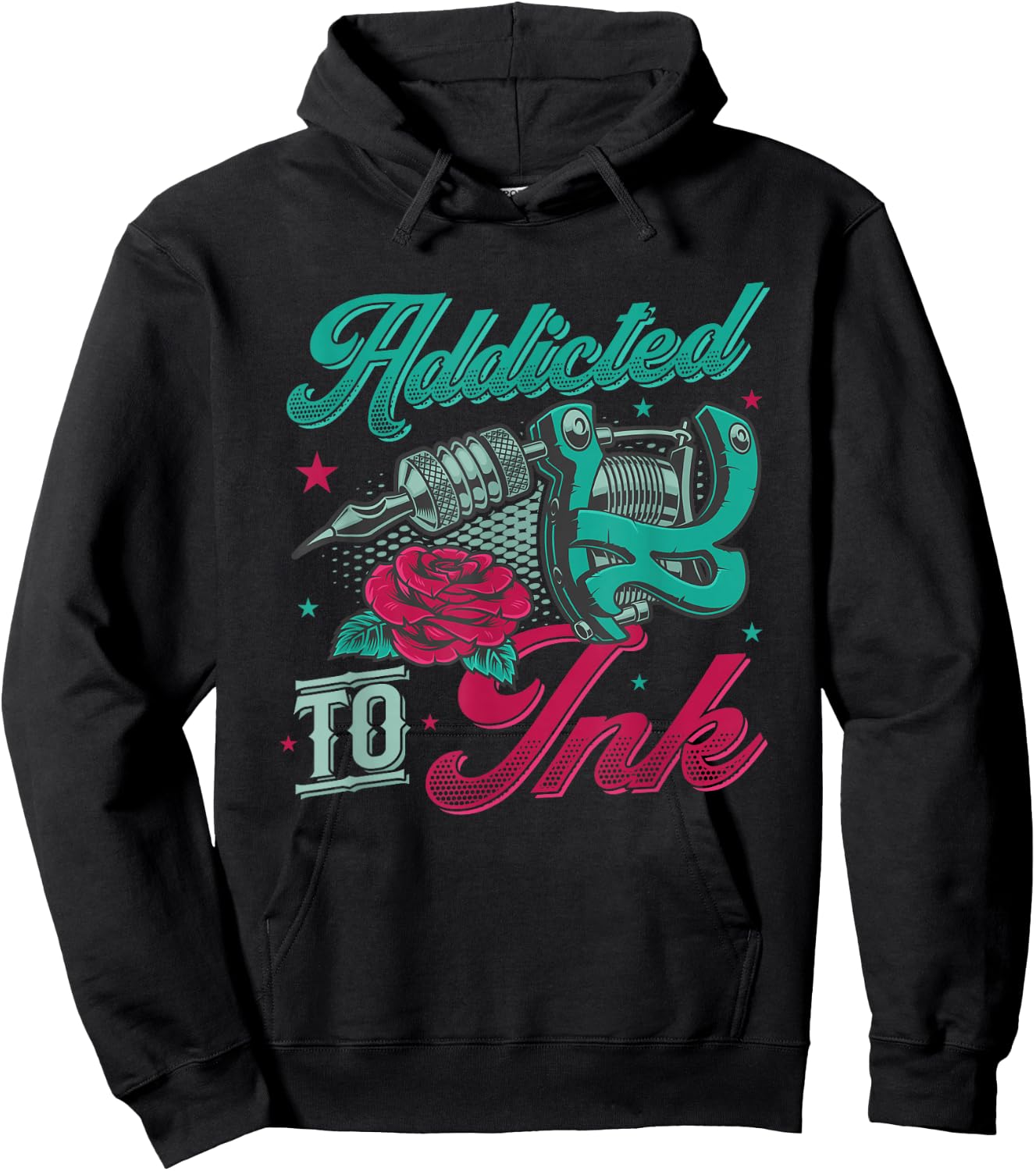 Addicted To Ink Tattoo Artist Inked Hoodie - Hoodie | Black