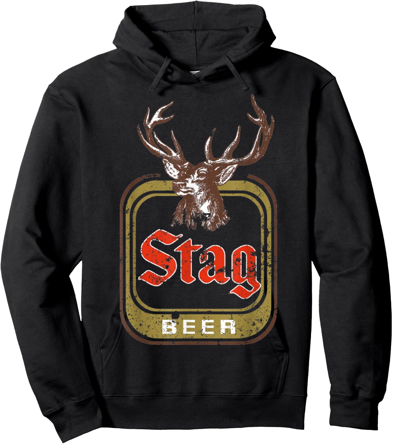 Stag Beer Vintage Hoodie - Hoodie | Black