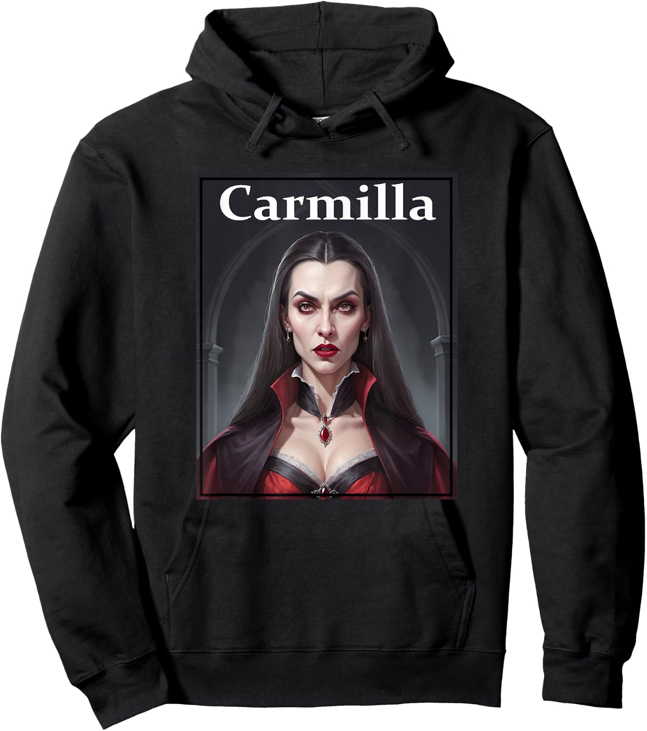 Carmilla - Gothic Vampiress Novel Hoodie - Hoodie | Black