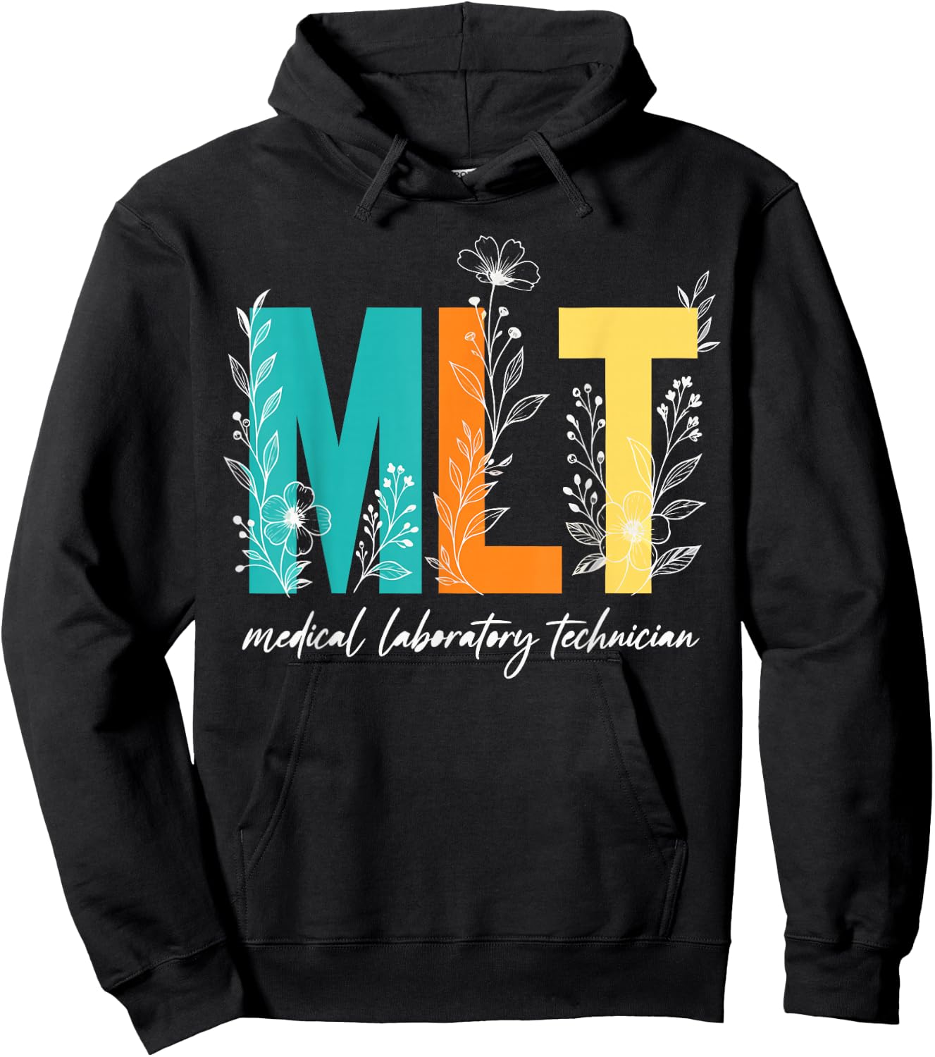 Medical Laboratory Technician Hospital Lab MLT Hoodie - Hoodie | Black
