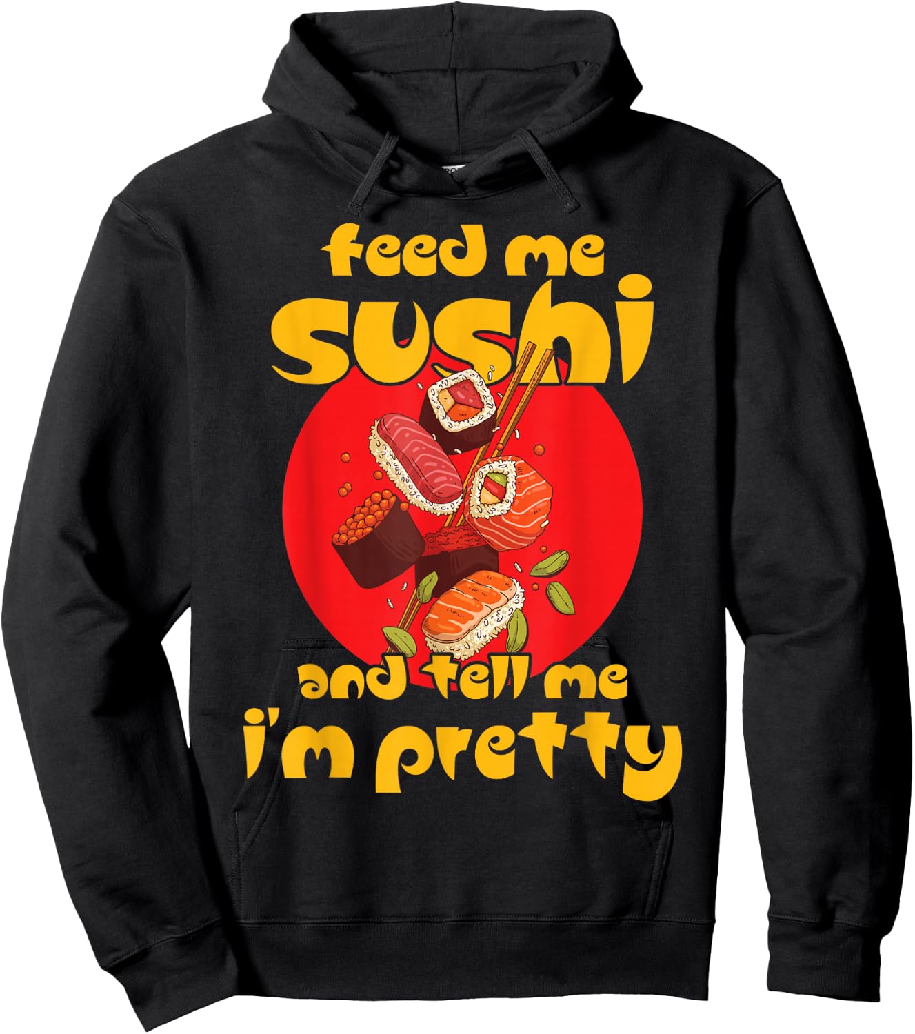 Japan sushibar diner wasabi temaki sushiman daikon Hoodie - Hoodie | Black