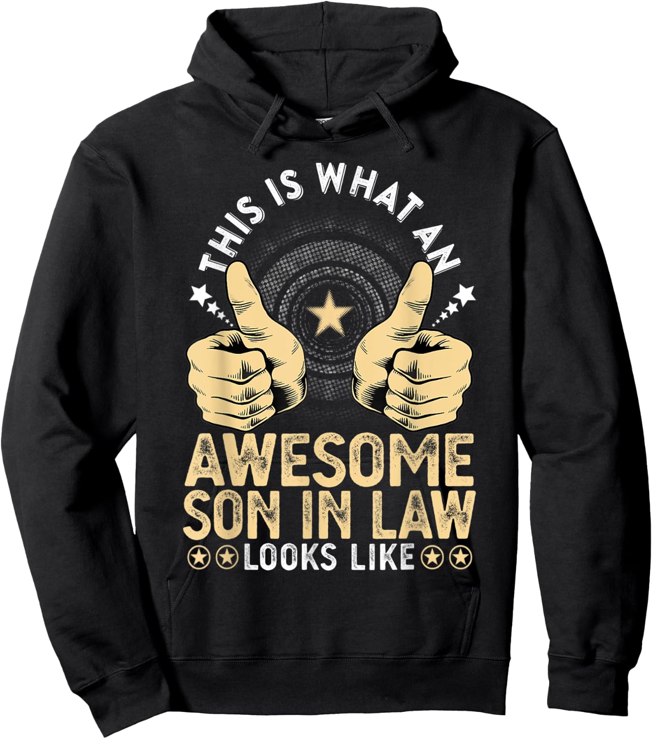 Best Son in Law Birthday Gift from Awesome Mother in Law Hoodie - Hoodie | Black