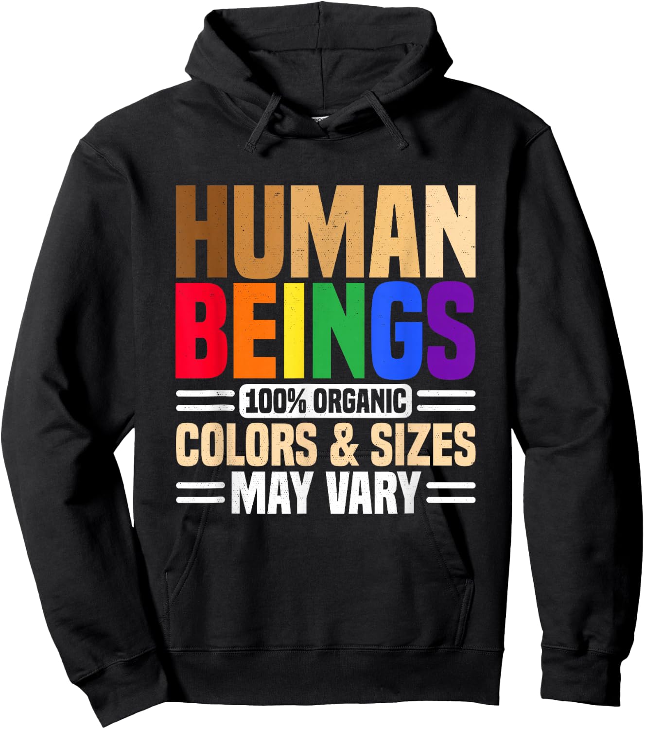Human Beings 100% Organic Colors and Sizes May Vary Divers Hoodie - Hoodie | Black