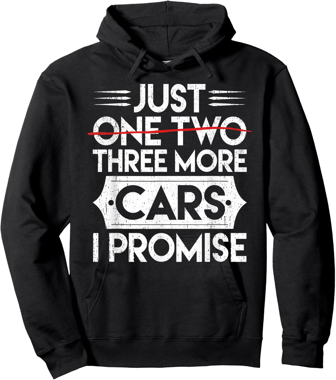 Just one two three more cars I promise Auto Engine Garage Hoodie - Hoodie | Black