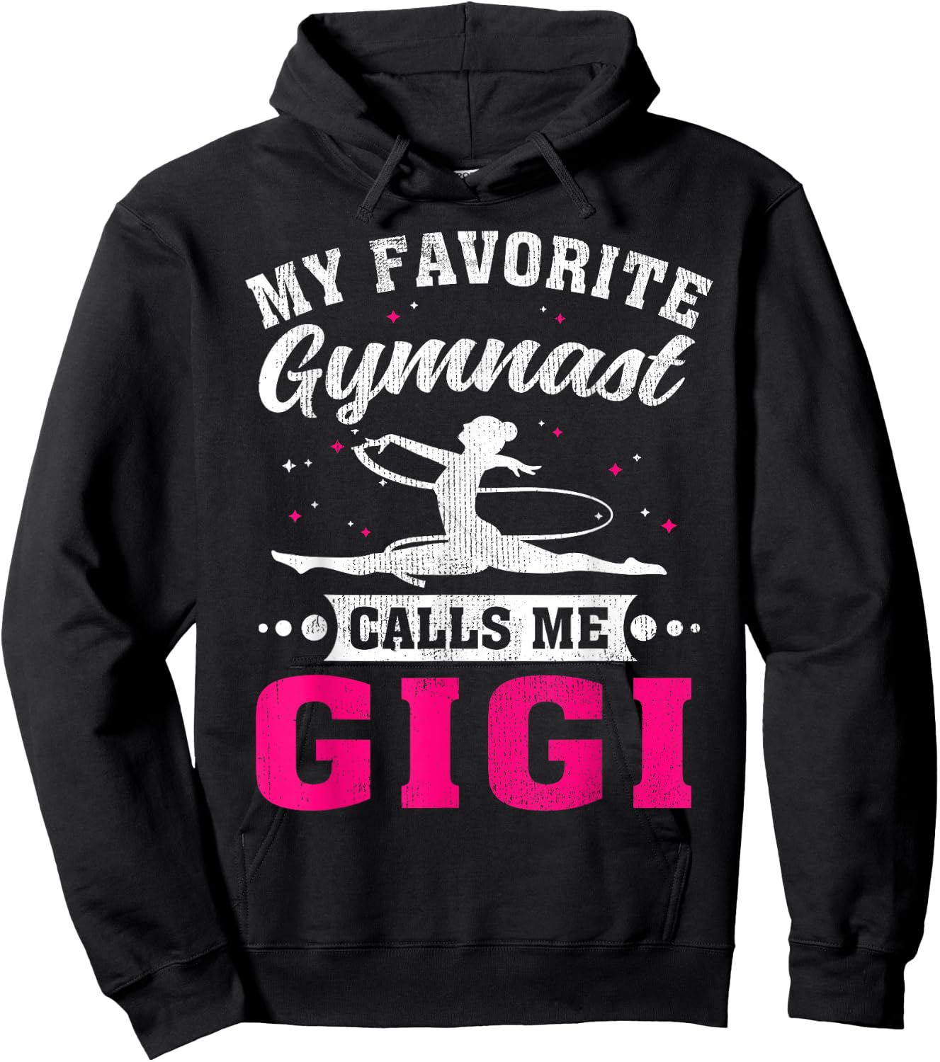 My Favorite Gymnast Calls Me Gigi Mother's Day Hoodie - Hoodie | Black
