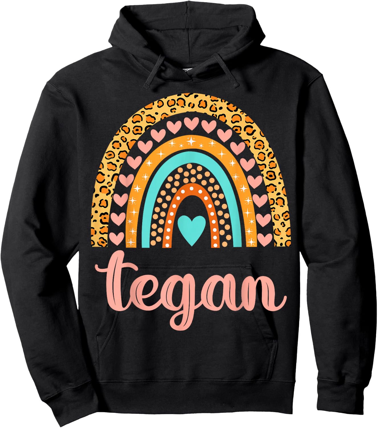 Tegan Tegan Name Birthday Shirt Gift Hoodie - Hoodie | Black