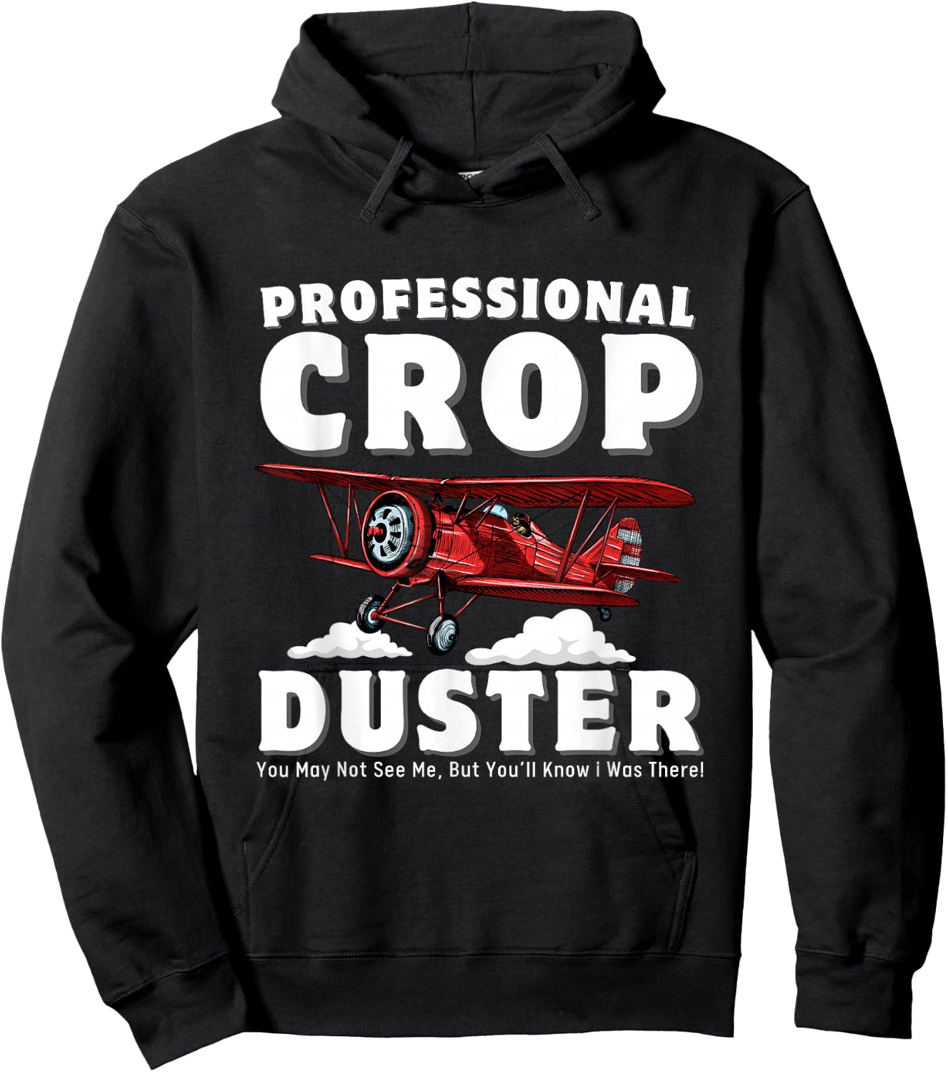 Crop Dusting Professional Crop Duster Funny Fart Hoodie - Hoodie | Black