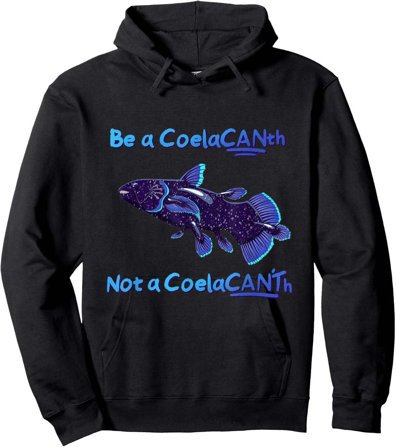 Coelacanth funny good attitude Hoodie - Hoodie | Black