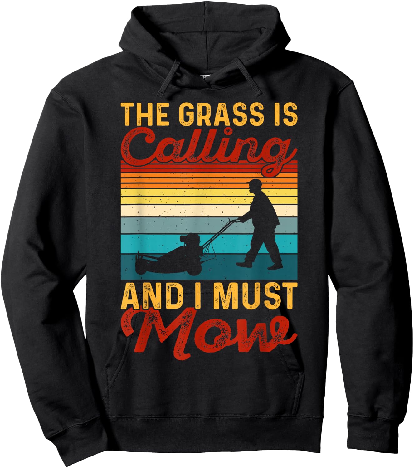 The Grass Is Calling And I Must Mow Hoodie - Hoodie | Black