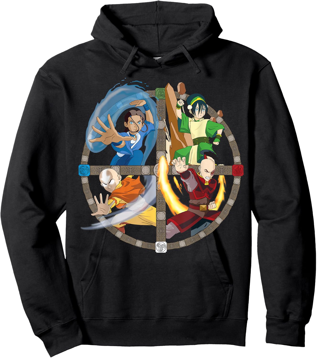 Avatar: The Last Airbender All Characters Small Hoodie - Hoodie | Black