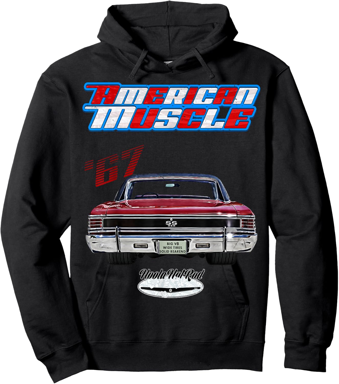 1967 Chevelle,Muscle Car,SS454,SS427,SS396,Hotrod,drag race Hoodie - Hoodie | Black