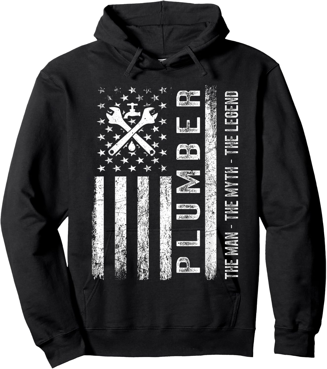 Plumbing Graphic Design Plumber Dad Hoodie - Hoodie | Black