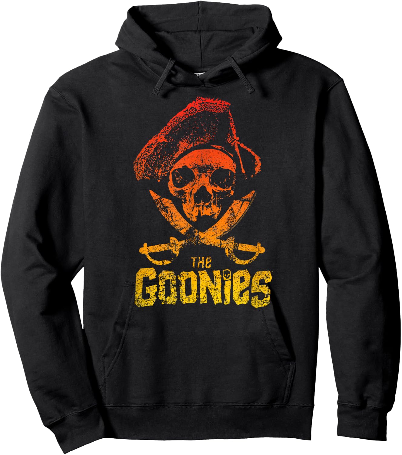 The Goonies Pirate Skull and Swords Ombre Movie Hoodie - Hoodie | Black