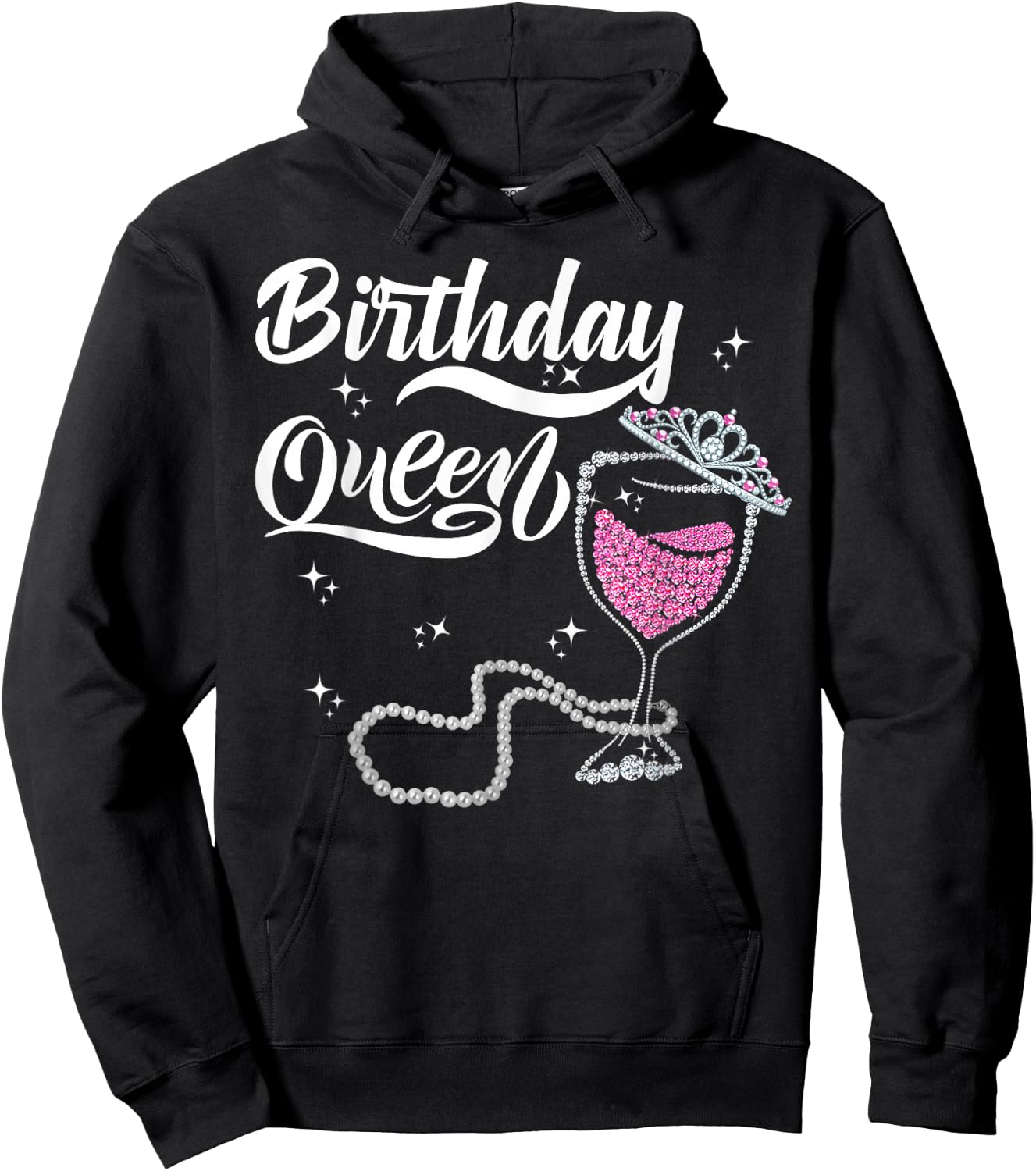 Birthday Queen Happy Birthday Queen Birthday Queen Hoodie - Hoodie | Black