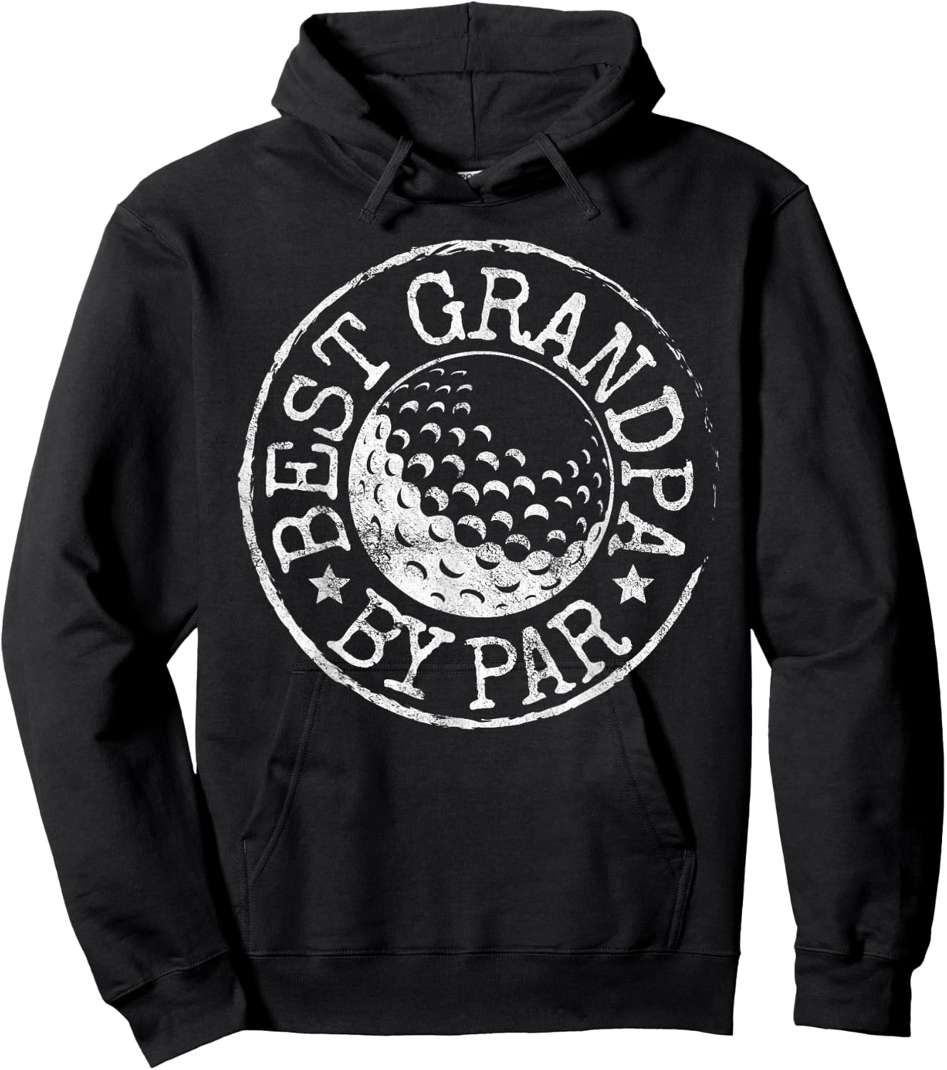 Best Grandpa by Par Golf Father's Day Gift Grandad Golfer Hoodie - Hoodie | Black