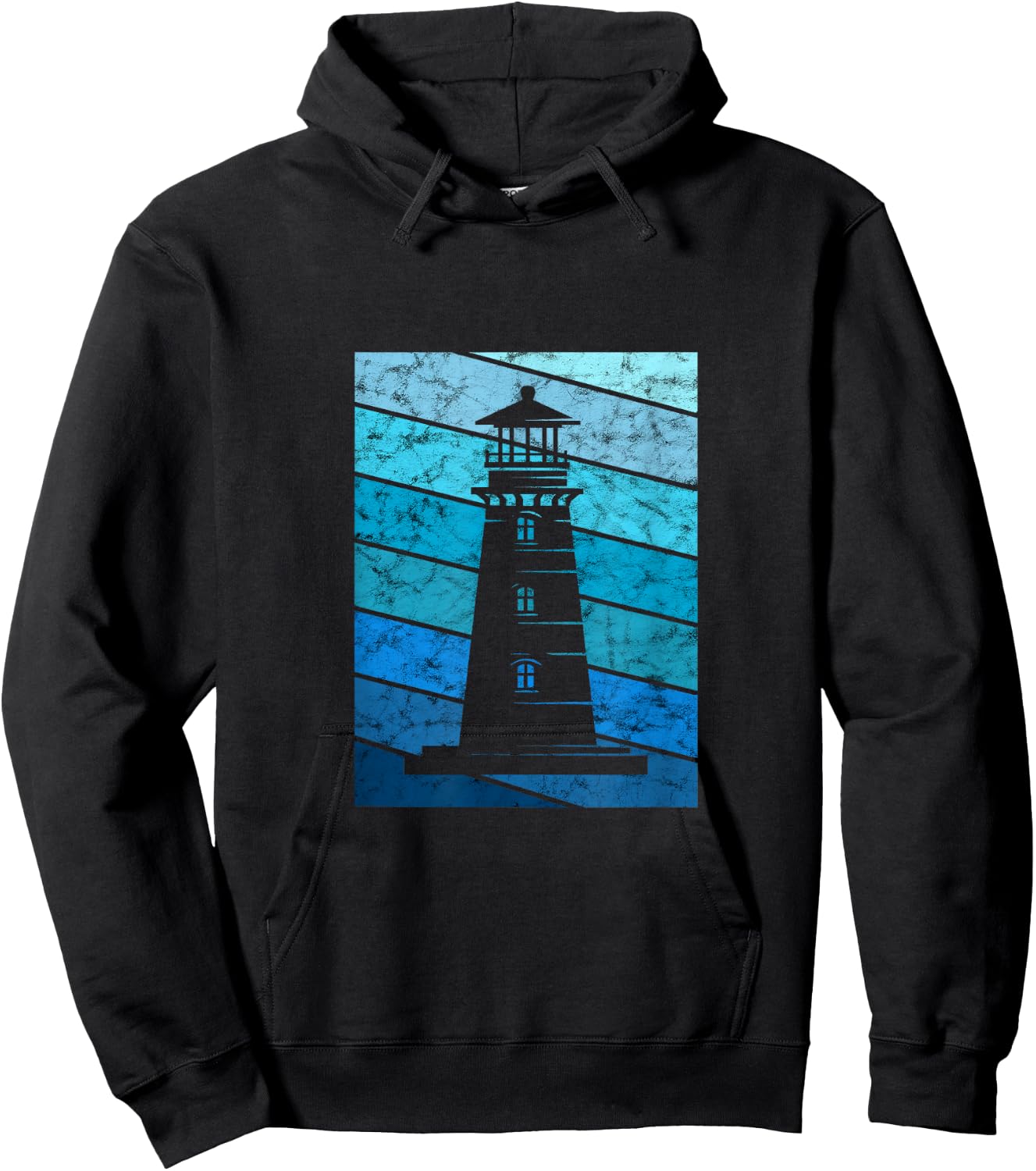 Lighthouse Retro Vintage Seaside Life Sailing Beach Lover Hoodie - Hoodie | Black
