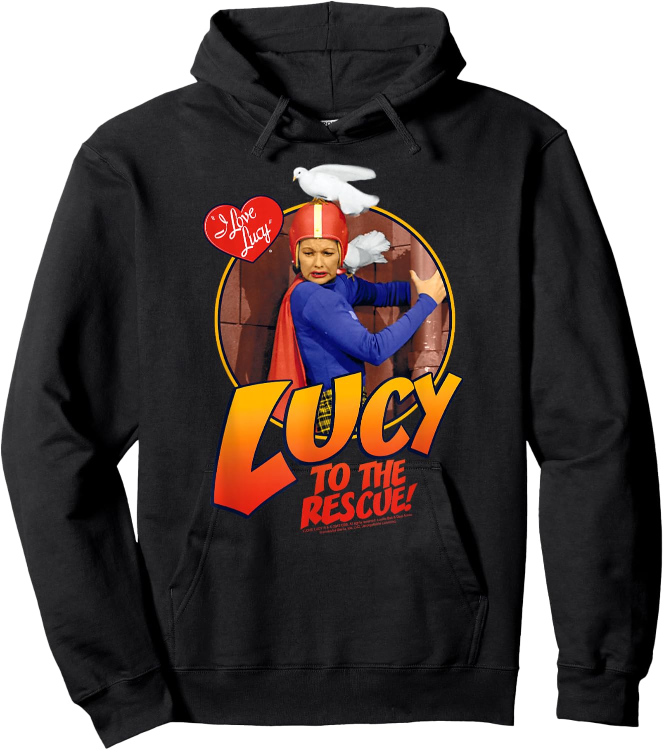 I Love Lucy To The Rescue Hoodie - Hoodie | Black