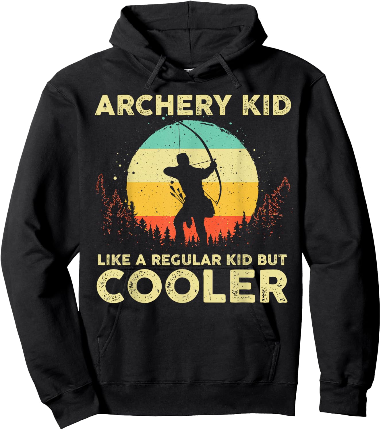 Cool Archery Design For Kids Archer Men Women Arching Sports Hoodie - Hoodie | Black