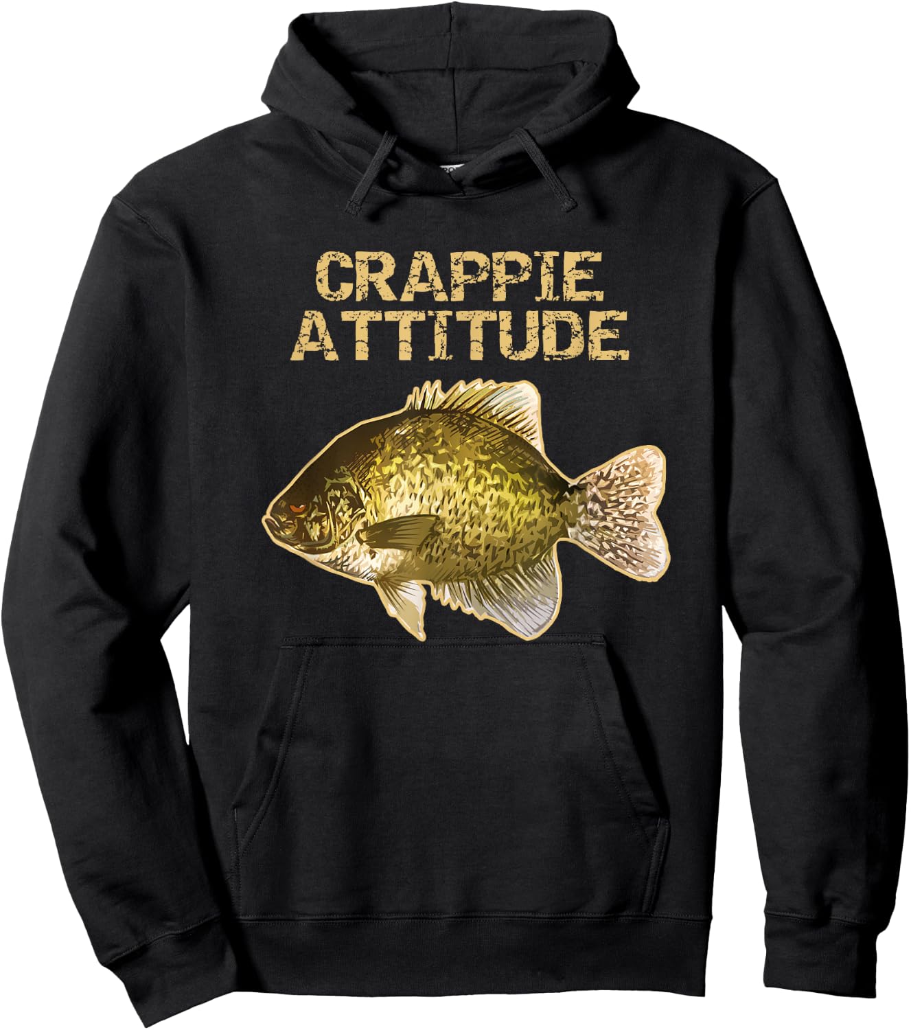Crappie Fishing | Crappie Attitude Hoodie - Hoodie | Black