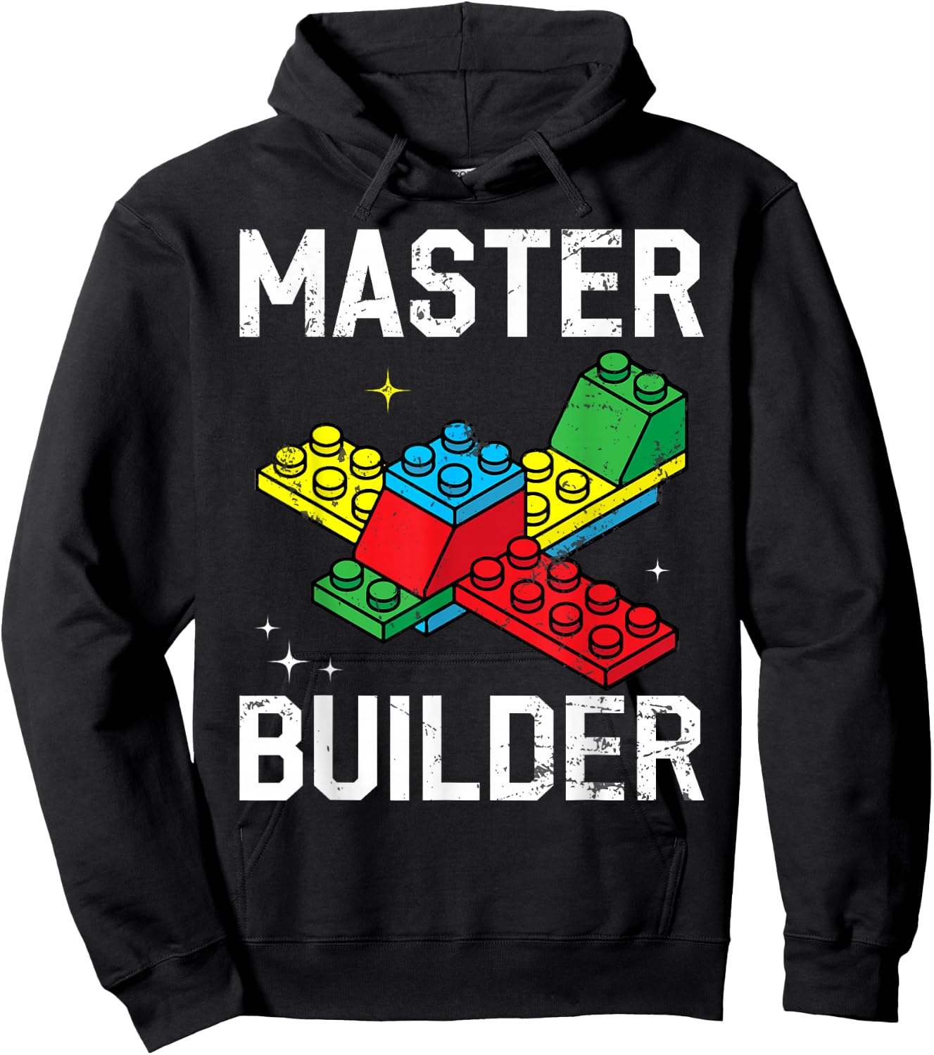 Master Builder Kids Building Blocks Brick Toy for Boys & Men Hoodie - Hoodie | Black