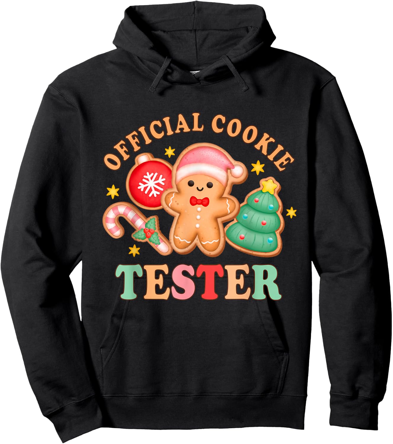 Official Cookie Tester Christmas Couples Matching Toddler Hoodie - Hoodie | Black