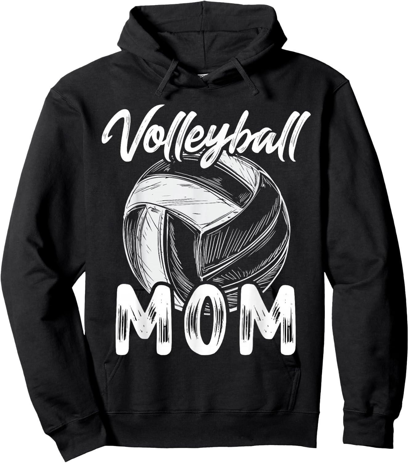 Volleyball Mom Family Matching Players Team Mommy Hoodie - Hoodie | Black