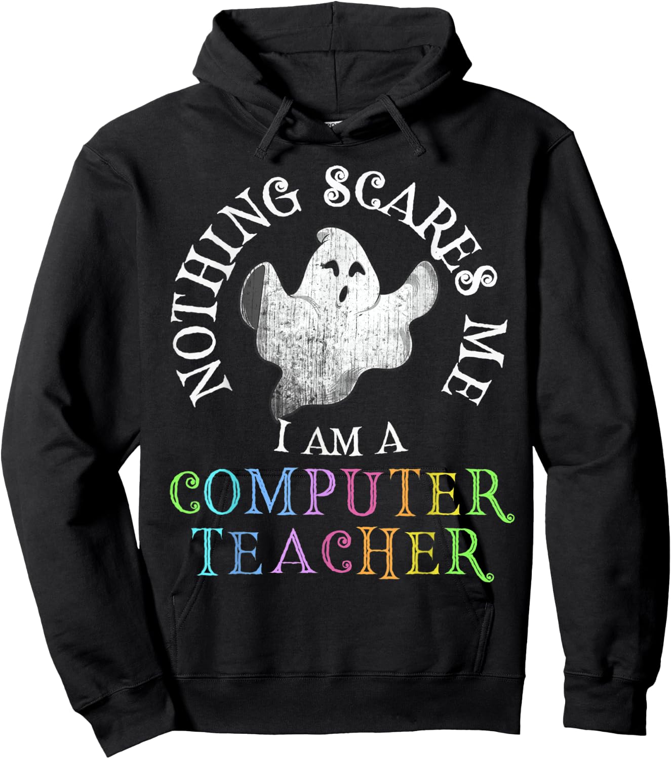This Is My Spooky COMPUTER TEACHER Costume Don't Scare Me Hoodie - Hoodie | Black