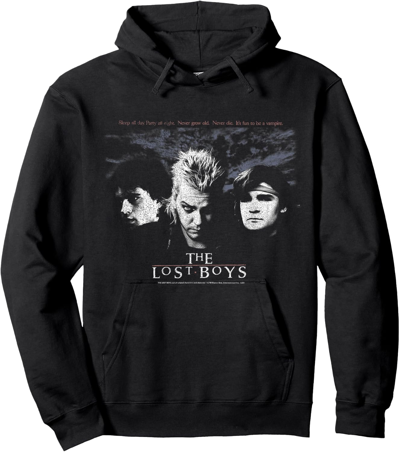 The Lost Boys Group Retro Poster Small Hoodie - Hoodie | Black