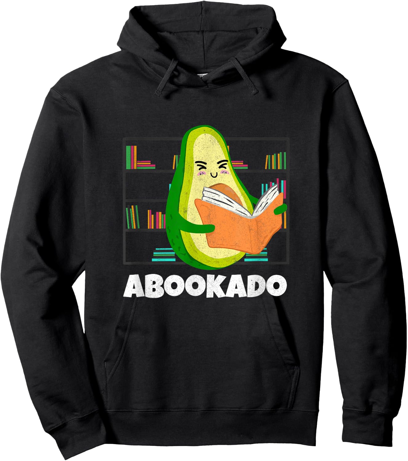 Reading Avocado Book School Librarian Mothers Day Abookado Hoodie - Hoodie | Black