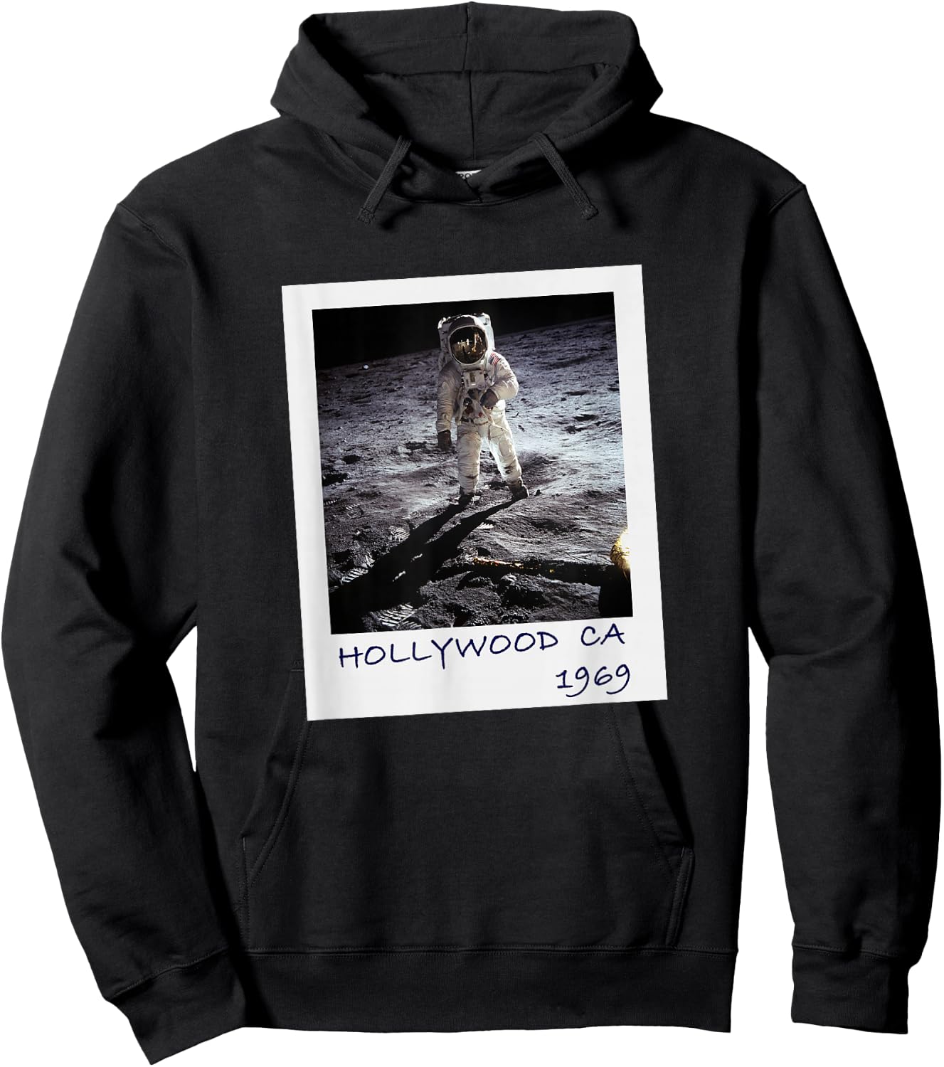 Fake Moon Landing Conspiracy Theory Funny Hoodie - Hoodie | Black