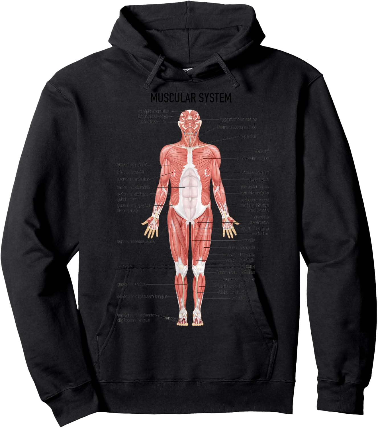 Muscular System Nurse Doctor Funny Med Medical Jokes Humor Hoodie - Hoodie | Black