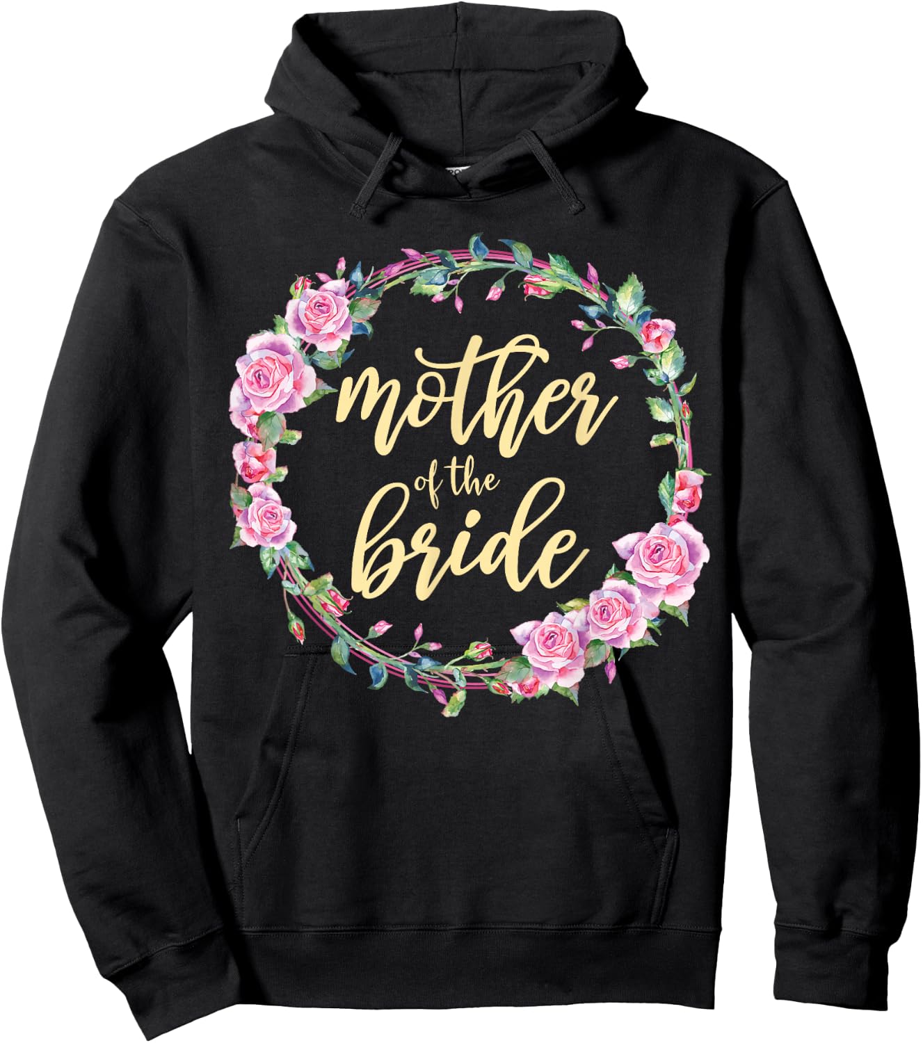 Matching Bridal Party Mother Of The Bride Wedding Hoodie - Hoodie | Black