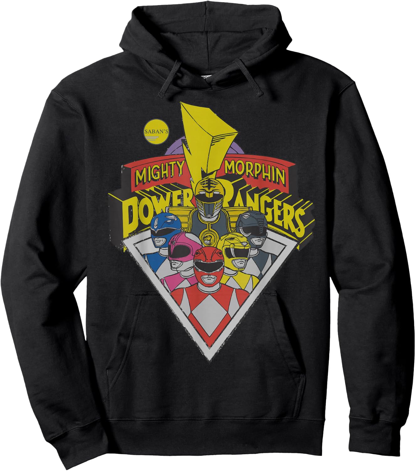 Power Rangers Logo Group Hoodie - Hoodie | Black