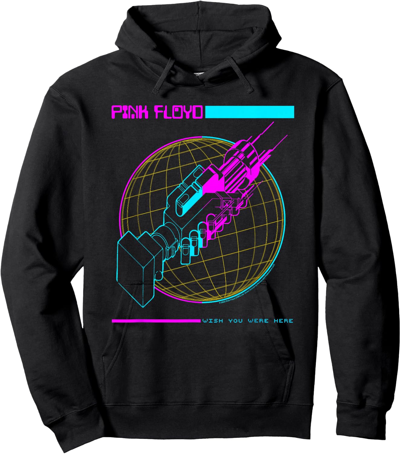 Pink Floyd Wish You Were Here Grid Hoodie - Hoodie | Black