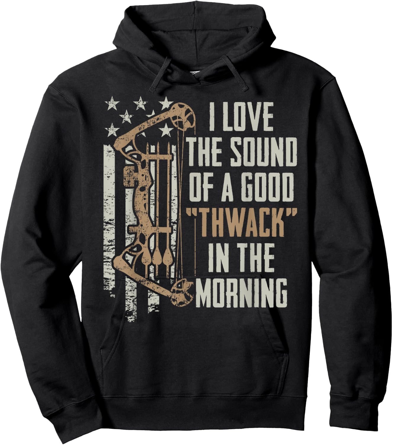 I Love The Sound Of A Good Thwack - Archery Bow Hunting Hoodie - Hoodie | Black