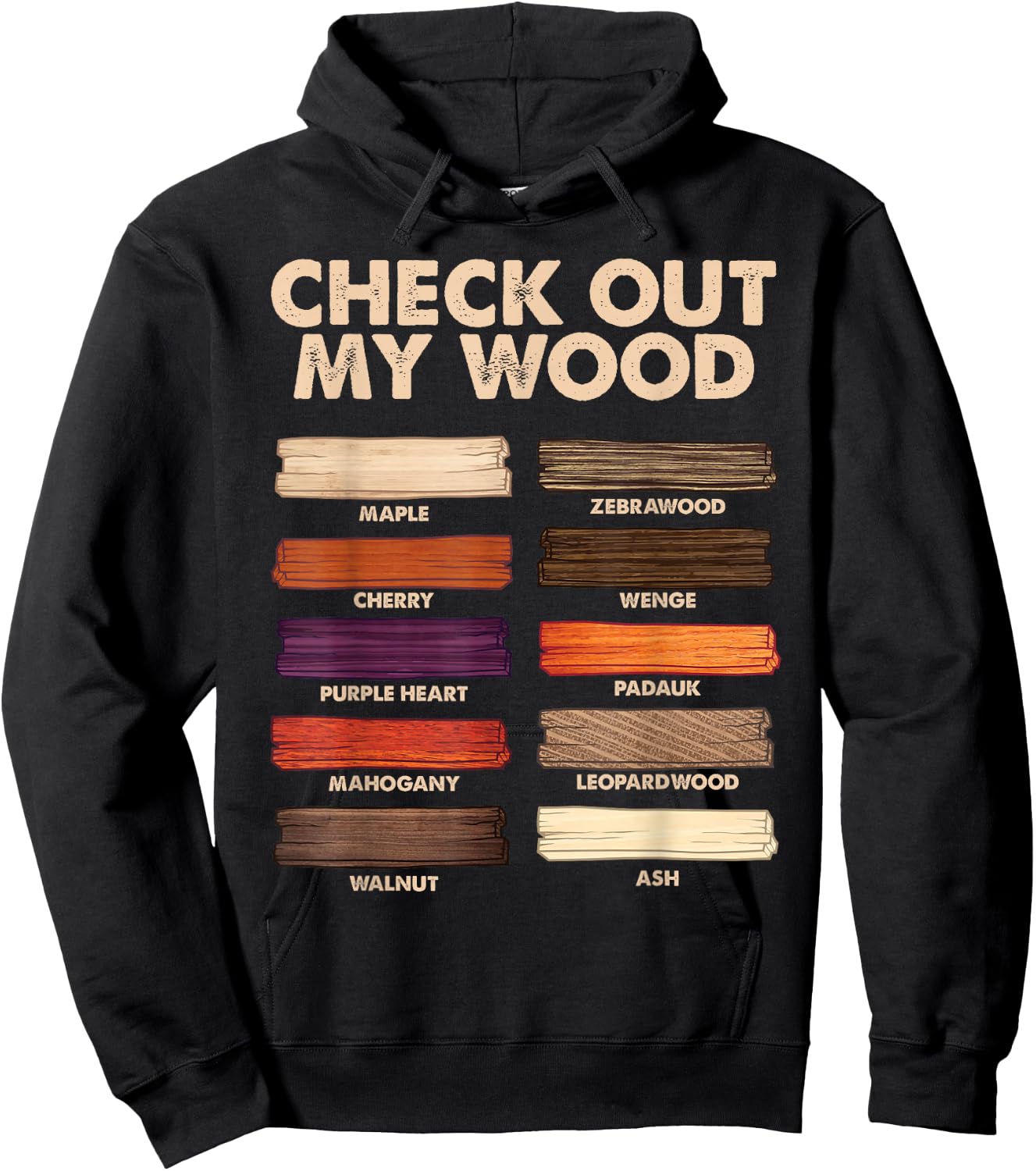 Funny Woodworking Design Dad Woodwork Wood Carpentry Small Hoodie - Hoodie | Black