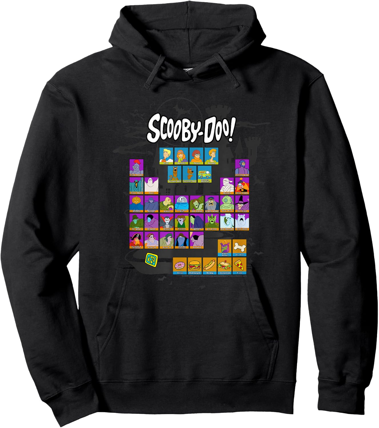 Scooby-Doo Periodic Table of Ghouls Hoodie - Hoodie | Black