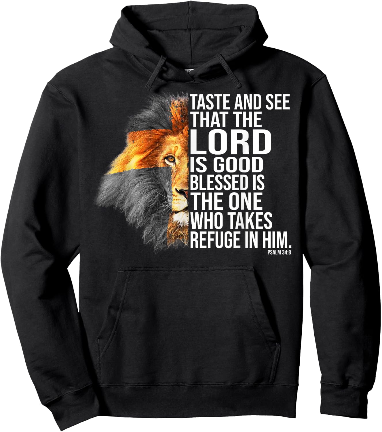Faith in God - Psalm Christian Bible Hoodie - Hoodie | Black