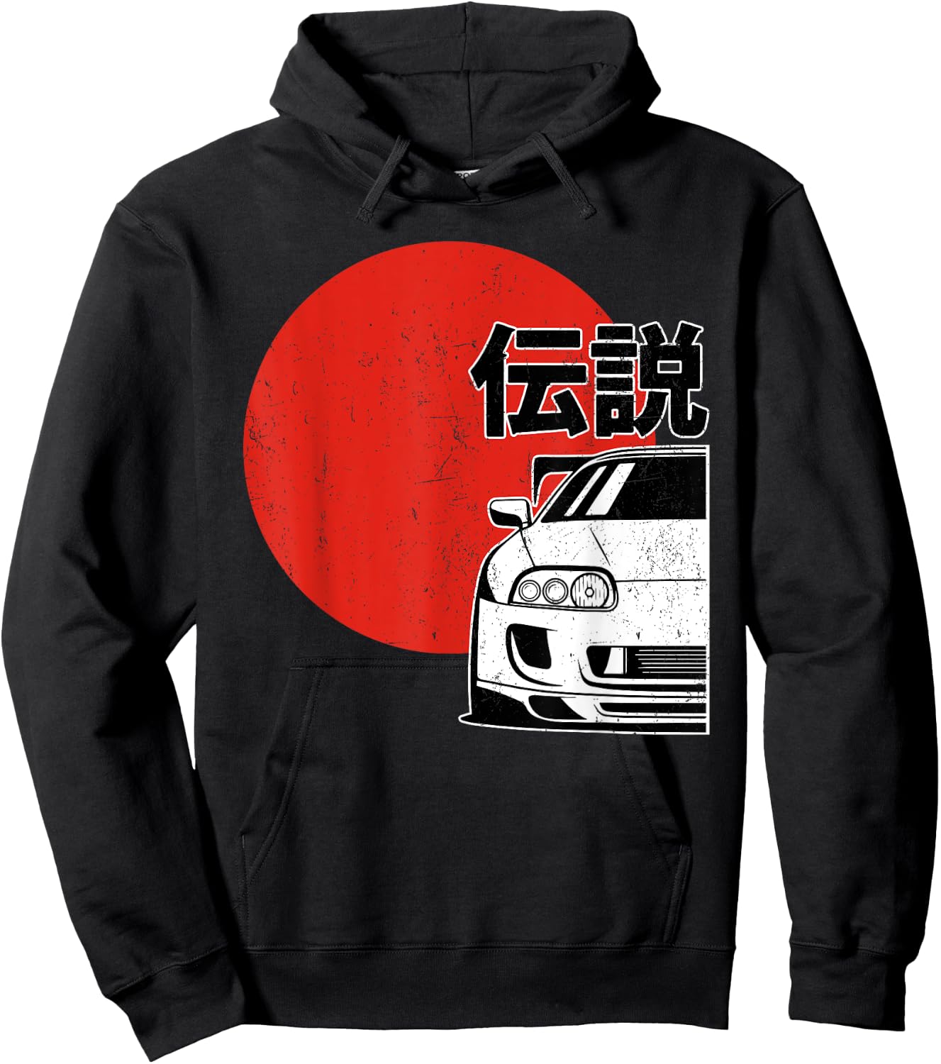 JDM Japan Motorsport Tuning Car Legend 90s Hoodie - Hoodie | Black