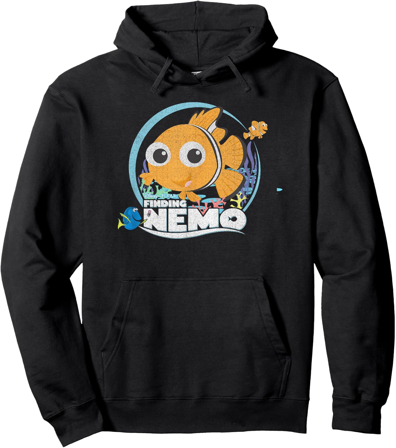 Disney Pixar Finding Nemo Group Shot Chibi Hoodie - Hoodie | Black