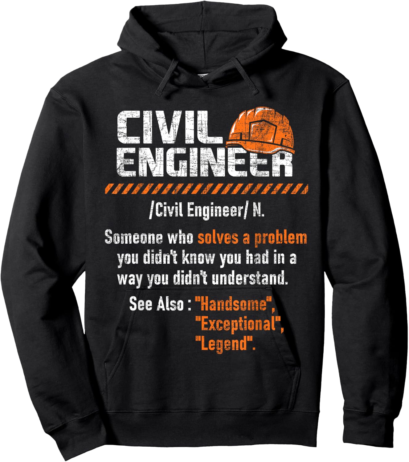Civil Engineer - Bridge Builder Bridges Construction Hoodie - Hoodie | Black