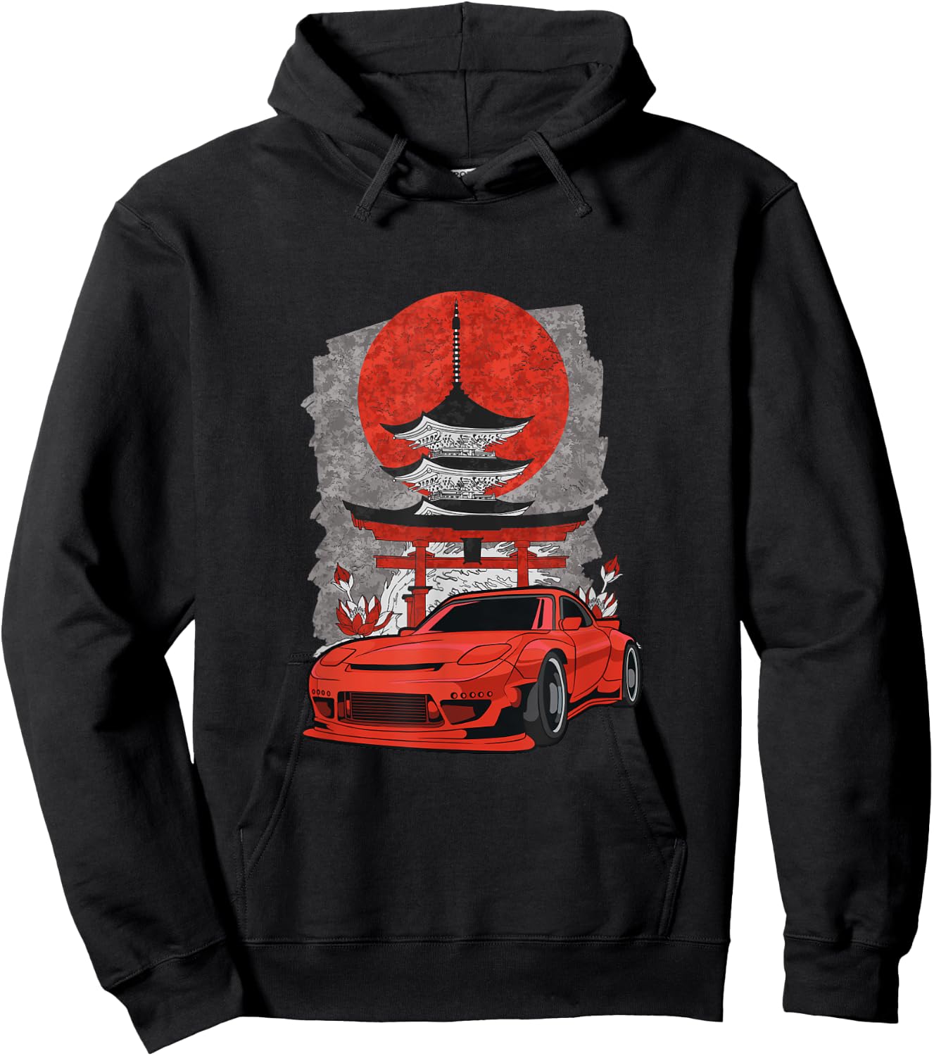 Rotary Engine Car Meet Tuning Rx Japan Shinto Rotorlife Hoodie - Hoodie | Black