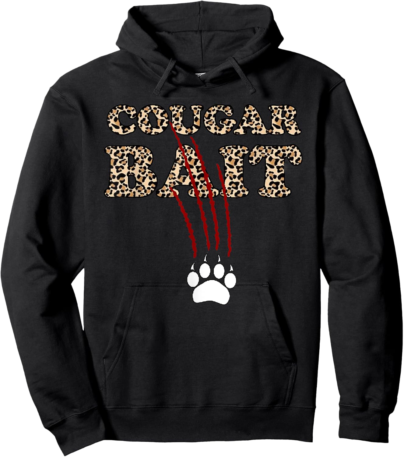 Cougar Bait Funny Halloween Costume Older Woman Younger Man Hoodie - Hoodie | Black