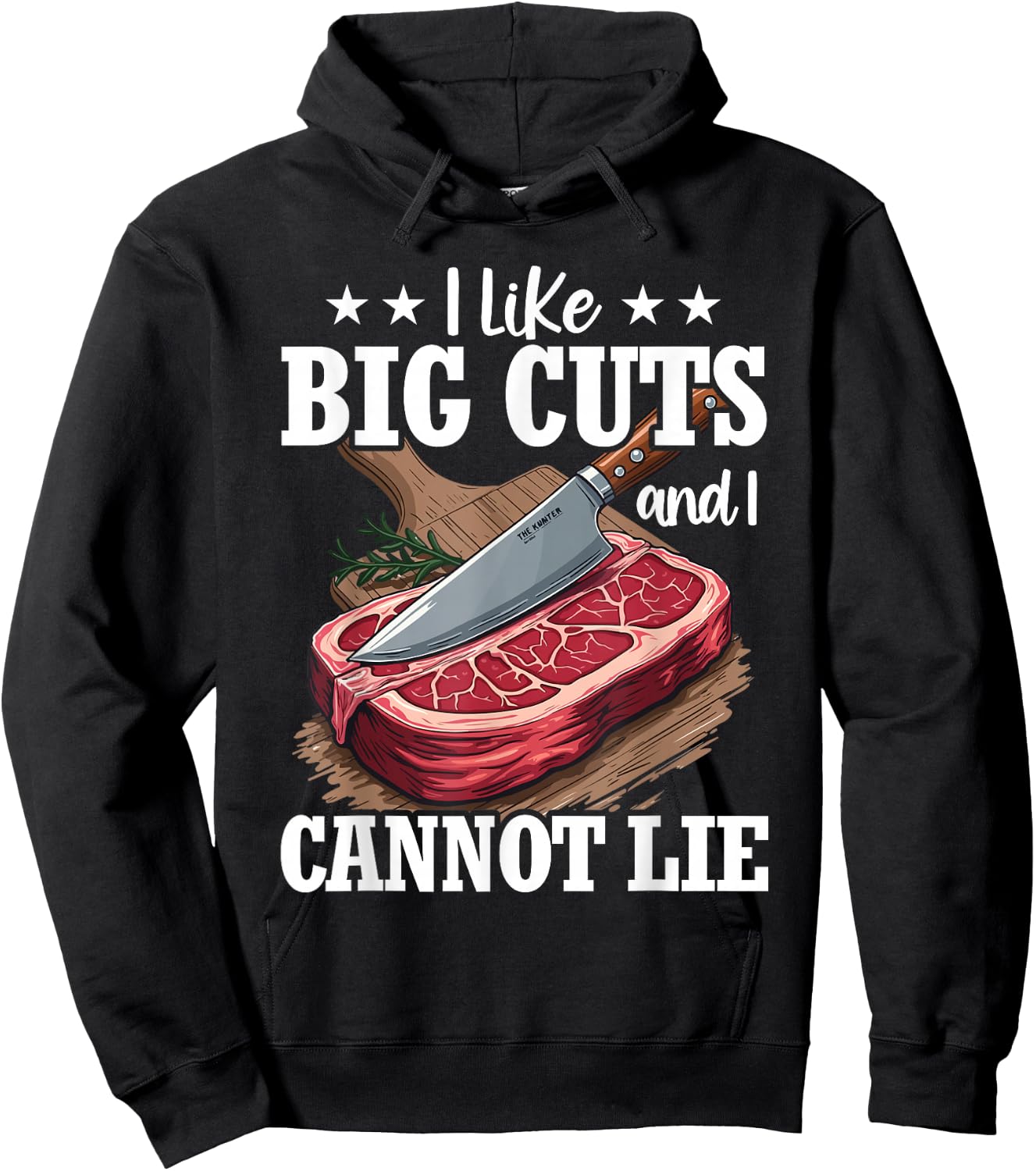 Funny Butcher Slaughter Meat Cutter Design Meat Lover Bbq Hoodie - Hoodie | Black