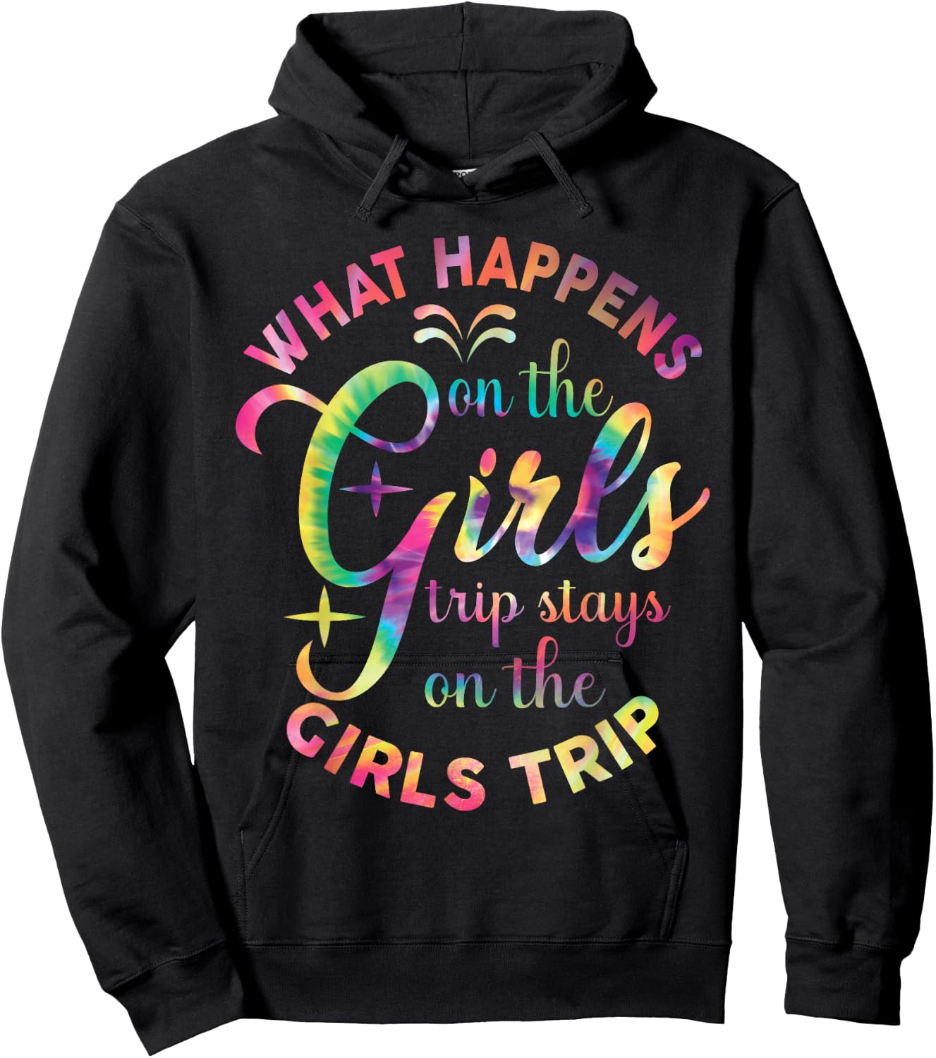 Girls Weekend Women What Happens On The Girls Trip Hoodie - Hoodie | Black